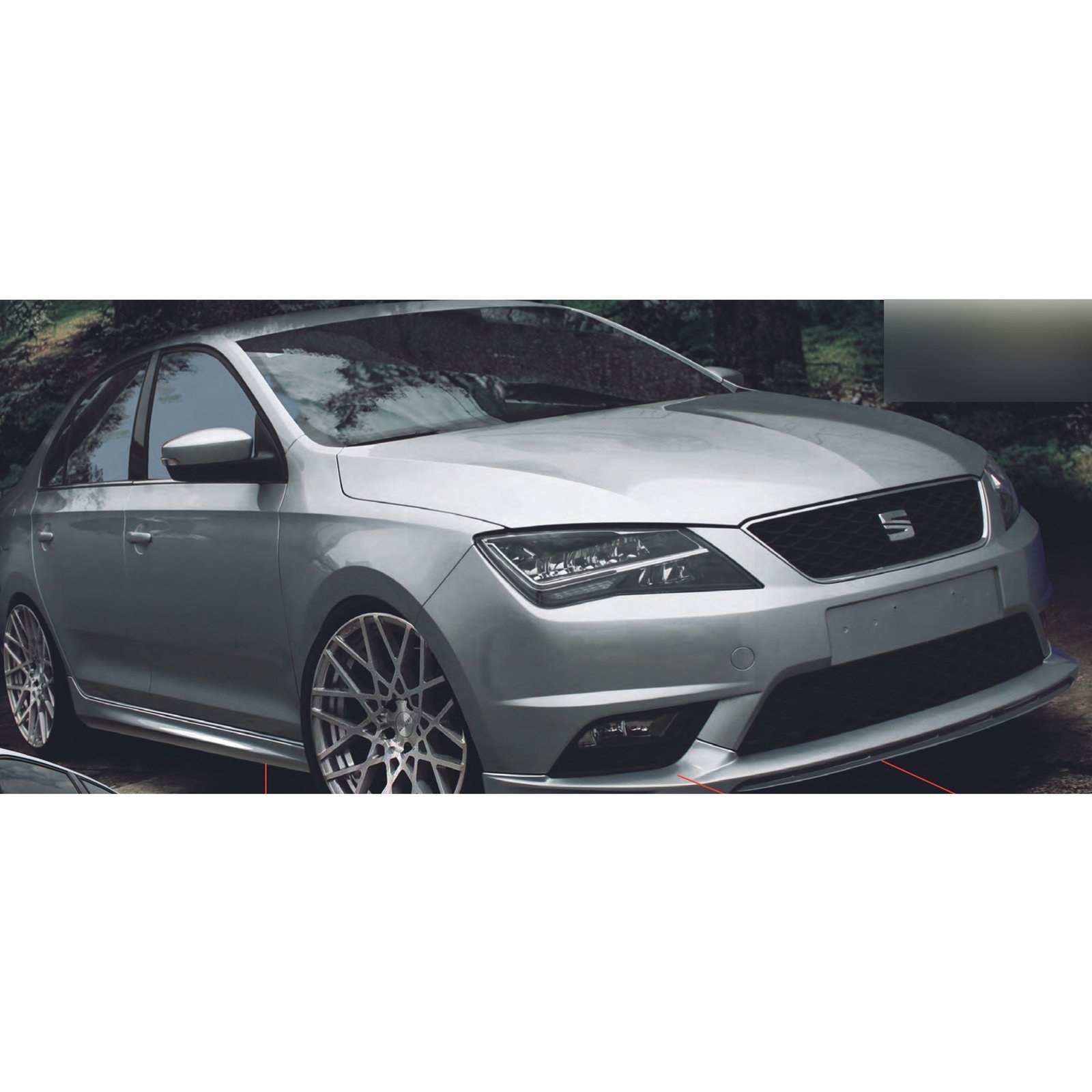 Bodykit Con Alerón De Bajo Perfil para Seat Toledo 5 puertas (2013-2019)