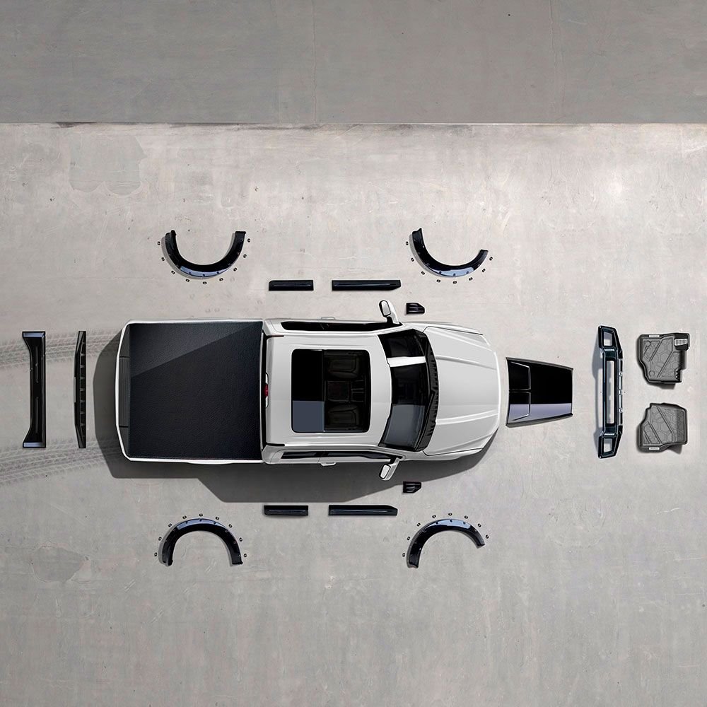 Moldura para puerta de Batea para SUPER DUTY F-250 2017-2019 7 Moldura para puerta de Batea para SUPER DUTY F-250 2017-2019