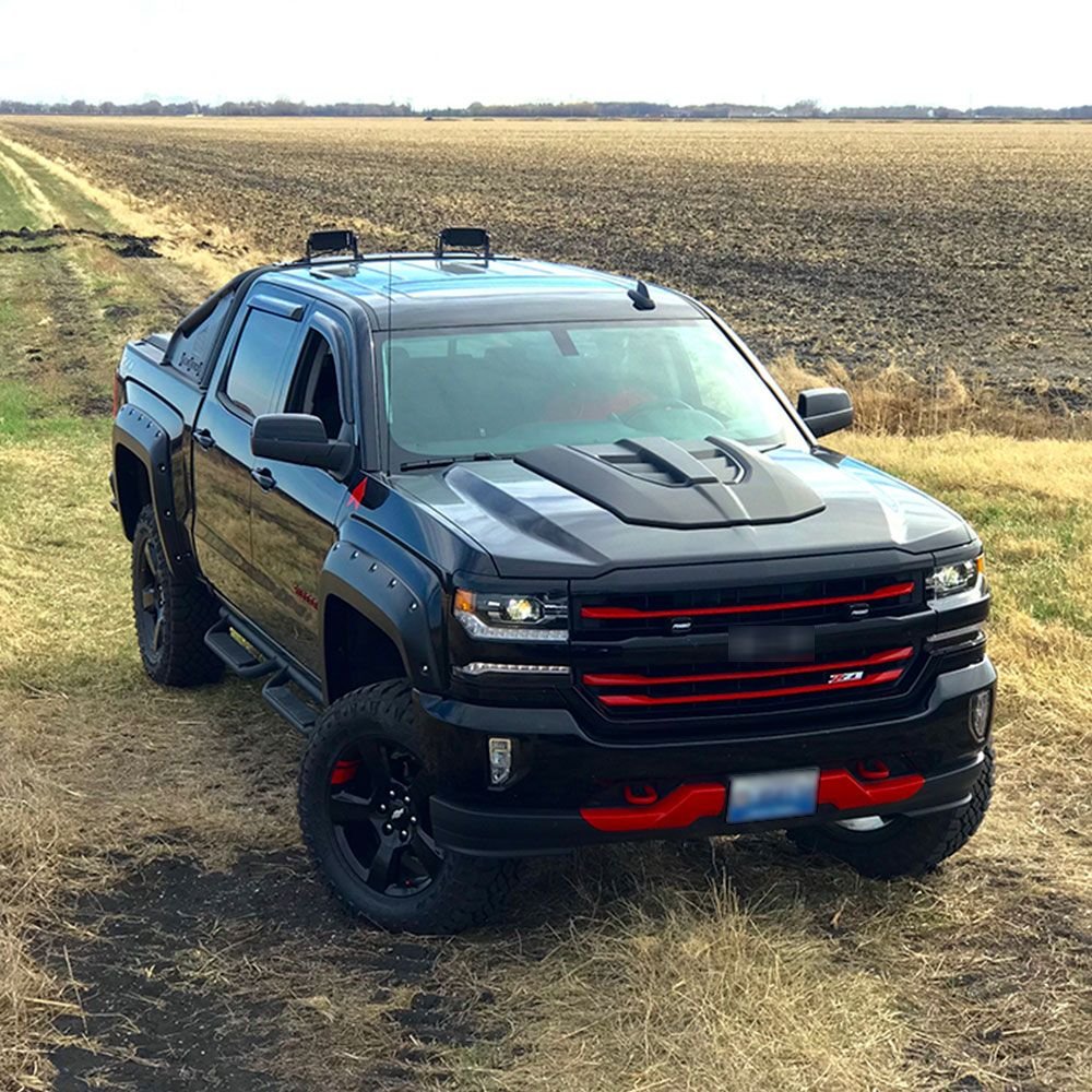 Body Kit para caja chica sin tomas de aire Silverado 2016-2018